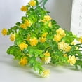 thumbnail image 4 of 2 Pcs Artificial Hanging Flowers Plants, Fake Flower Ivy Boxwood Greenery Shrubs for Indoor Outdoor Wedding Garden Decorations, Yellow, 4 of 6