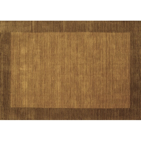 Ahgly Company Indoor Rectangle Abstract Brown Contemporary Area Rugs, 5' x 8'