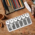 thumbnail image 4 of HEALEEP 2Set Rectangular Paint Mixing Palette Stainless Steel for Students and Children in Arts and Crafts, 4 of 7