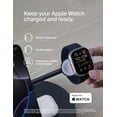 thumbnail image 4 of Belkin MagSafe-Compatible Charger, 3-in-1 Wireless Charging Station, Qi2-Certified 15W Wireless Charger for Apple iPhone 16 Series, Apple Watch, AirPods w/ Non-Slip Base, 40W Charger Included - Black, 4 of 7
