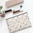 thumbnail image 6 of Kdxio Lavender Flowers Makeup Bag Toiletry Bag Canvas Makeup Bags Zipper Cosmetic Pouch Travel Cosmetic Pouch for Women Gifts, 6 of 7