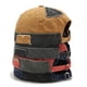 thumbnail image 2 of Zhuge Gorra de algodón lavada sin visera con parche elegante para hombre, gorra de marinero Docker negra, 2 of 4