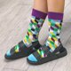 thumbnail image 4 of Calcetines de tripulación novedosos para hombre Patrones variados negros Funky Funny Casu, 4 of 5