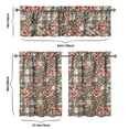 thumbnail image 2 of Leopard and Floral Print Kitchen Curtains Set with Valance and Tiers, 2 of 2