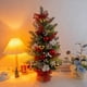 thumbnail image 2 of xihome Árbol de Navidad artificial de 50 cm con efecto nevado y adornos incorporados para decoracin navideña de mesa., 2 of 4