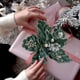 thumbnail image 4 of Christmas Glitter Magnolia Magnolia With Stems Christmas Tree Decoration Flower Wreath Christmas Year Decoration Holiday Gift, 4 of 6