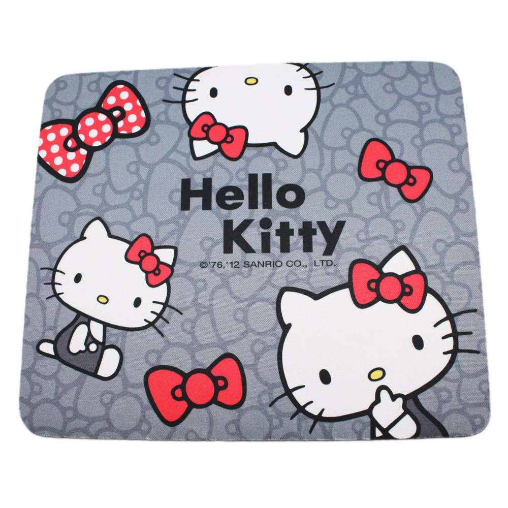 Sanrio's Hello Kitty Gray Colored Kids Computer Mousepad