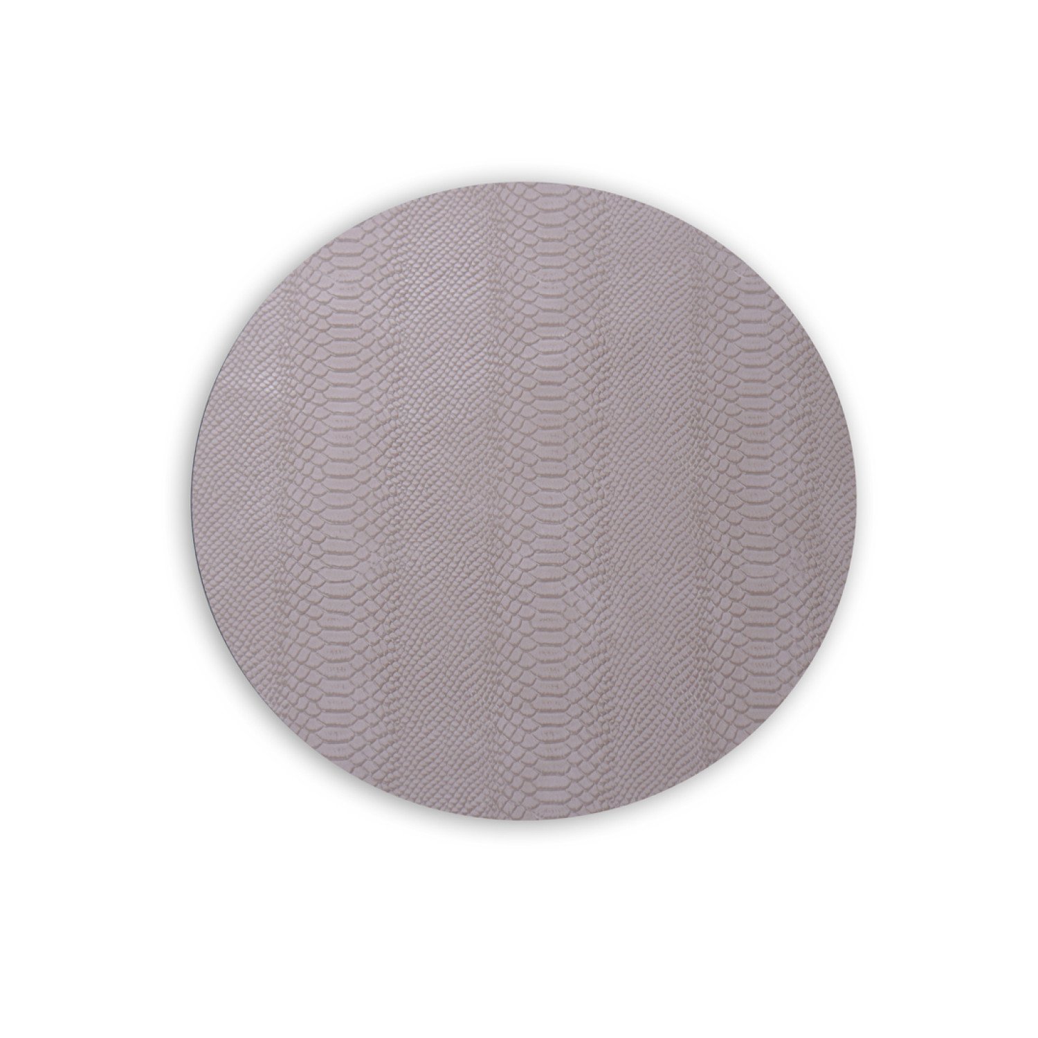 Beatriz Ball VIDA Croc Reversible 15.5" Round Placemats Set of 4 Blue & Taupe