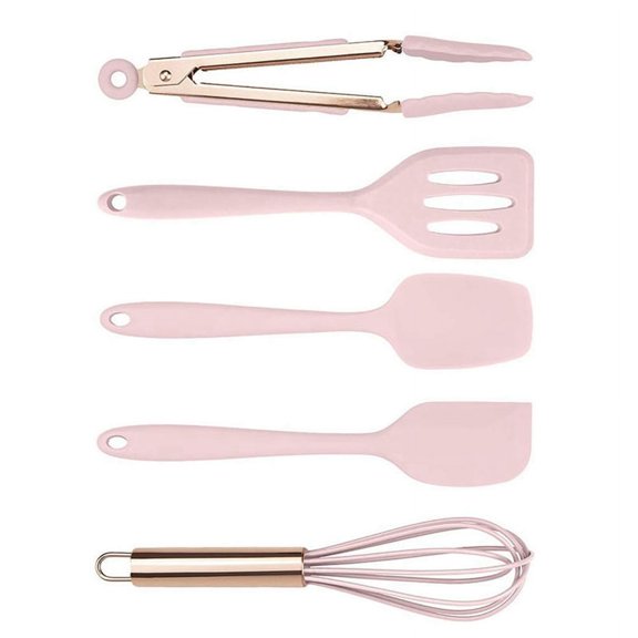 TOP! Silicone Cooking Utensils Kitchen Utensil Set for Nonstick Cookware