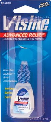 Visine Advanced Relief Eye Drops, Travel Size 0.28 Oz