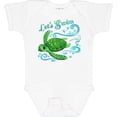 thumbnail image 3 of Inktastic Lets Swim Cute Sea Turtle Boys or Girls Baby Bodysuit, 3 of 5