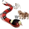 thumbnail image 3 of 1 juguete de serpiente para gatos, serpiente de detección inteligente recargable, detecta automáticamente obstáculos y escape, juguete realista para gatos con sonido eléctrico en forma de S, 3 of 5