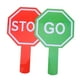 thumbnail image 3 of 2 piezas Señales de parada y avance Paleta de tráfico con asa Guardias de cruce impermeables de doble cara Señal de parada Señal de luz roja y verde para niños Tráfico Seguridad en la calle, 3 of 5