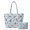 Blue Floral Pattern, variant on Tutolipy Red Fire Dragon Quilted Shoulder Bags for Travel, Portable Casual Tote Bags Handbags and Purses Set of 2 Polyester Purses and Handbags Set