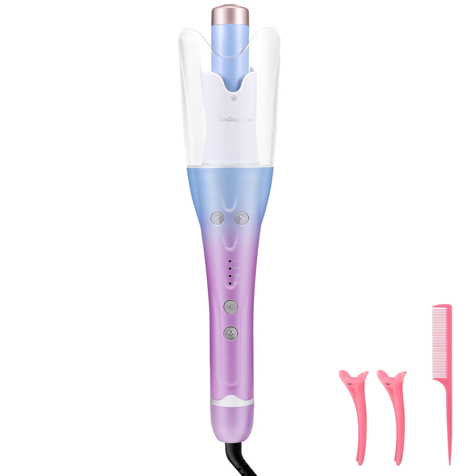 DOTSOG Automatic Curling Iron,Rotating Barrel Curling Iron with 4 Temperature Adjustable Beach