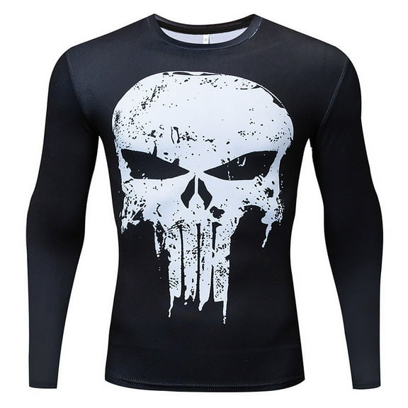 Mens Training Compression T-Shirts Long Sleeve Fitness Outdoor Sportswear