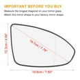 thumbnail image 3 of Unique Bargains Car Rearview Mirror Glass Backing Plate Heated Right Side, 3 of 8