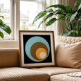 thumbnail image 2 of Abstract - Retro Circles BBBOW - Digital Art Geometric Abstract Modern Art Minimalist Mid-Century Modern Pattern Space Oak Framed Wall Art Print 12 x 12 inches, 2 of 8