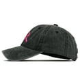 thumbnail image 6 of Cancer Awareness Hat Unisex Solid Adjustable Ribbon Embroidered Denim Baseball Caps, 6 of 8