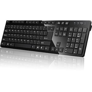 I-Rocks IRK01BN Slim Bluetooth 3.0 Keyboard with Chiclet-Key Shape, (Best Wireless Chiclet Keyboard)