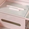thumbnail image 5 of Caja de almacenamiento de cosméticos, caja de pañuelos de mesa, cesta de papel decorativa encantadora, organizador de maquillaje de escritorio para dormitorio, 5 of 5