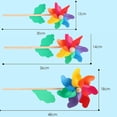 thumbnail image 3 of DIY Wood Stick Yard Ornaments Garden Decor Kids Toy Wind Spinner Windmill 32CM, 3 of 8