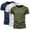 Navy, variant on Hvyesh 3 Pack Workout Shirts for Men Quick Dry Running T-Shirt Short Sleeves Moisture Wicking Crew Neck Tee Athletic Casual Cotton Top