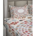 thumbnail image 2 of Ambesonne Spring Fitted & Top Sheet Set with Shams, Botany and Birds Art, Multicolor, 2 of 4