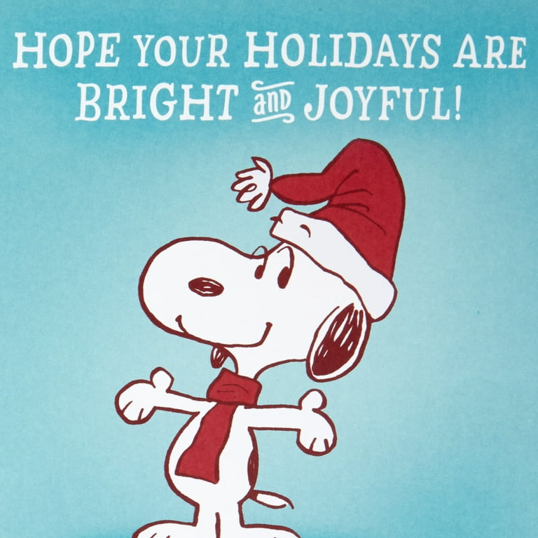 Hallmark Peanuts Musical Christmas Card with Light (Snoopy