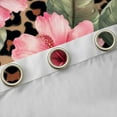 thumbnail image 4 of jejeloiu Pink Rustic Flower Black Out Curtains,Jungle Leopard Print Curtains Pack of 2 (42x63 Each),Green Monstera Leaf Bedroom Curtains For Men Women,Ultra Soft Home Decor, 4 of 6