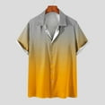thumbnail image 2 of CHGBMOK Dress Shirts for Men Casual Buttons Print Turndown Short Sleeve Shirt Blouse M-3XL, 2 of 5
