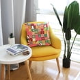 thumbnail image 6 of GZHJMY Christmas Elements Throw Pillow Cover 20 x 20 Inch, Soft Square Cushion Case for Home Couch Sofa Bedroom Car Farmhouse Decor Home Decor, 6 of 7