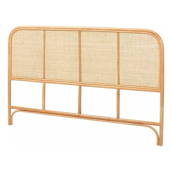 bali & pari Agota Natural Rattan Standalone Queen Headboard