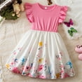 thumbnail image 2 of YunPes Girl's Floral Tutu Dresses Ruffle Sleeveless Summer Bowknot A Line Birthday Princess Dress Toddler Cute Clothes, 2 of 4