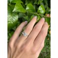 thumbnail image 4 of solitaire jewels 1.3CT Oval Moissanite 3 Stone Engagement Ring For Women, 14K Rose Gold, 4 of 5