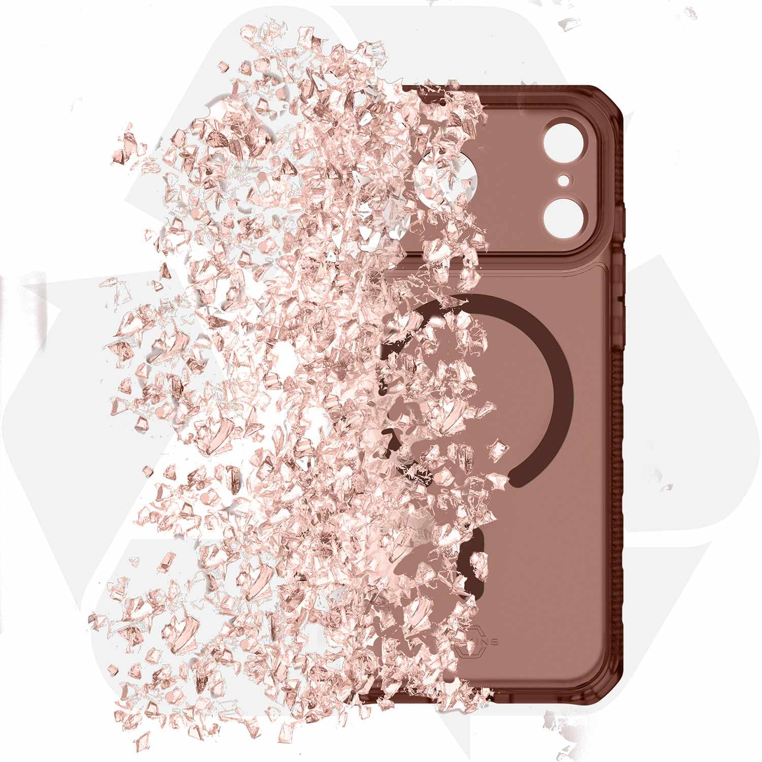 ITSKINS Étui Hybrid_R Vapor MagSafe Mocha pour iPhone 17 Pro Max