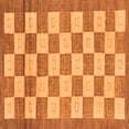 thumbnail image 1 of Ahgly Company Indoor Square Checkered Orange Modern Area Rugs, 7' Square, 1 of 4