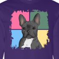 thumbnail image 4 of Inktastic Blue French Bull Dog Long Sleeve T-Shirt, 4 of 5