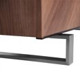 thumbnail image 4 of HomeRoots American Walnut Media Stand with Brushed Stainless Steel Base, 70.87 x 16.54 x 19.69 in., 4 of 4