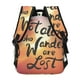 thumbnail image 4 of Disketp Not All Who Wander Are Lost Mochila Estampada para Hombre y Mujer – Mochila Ligera Clásica con Múltiples Bolsillos para Universidad, Trabajo y Viajes-One Size, 4 of 5