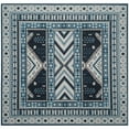 thumbnail image 6 of SAFAVIEH Classic Vintage Clarette Chevron Bordered Area Rug, Navy/Light Blue, 6' x 6' Square, 6 of 9