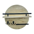 thumbnail image 1 of Estante de pared para llaves, organizador de correo de madera, bandeja para llaves, colgador para entrada, dormitorio, pasillo, dormitorio, decoración Estilo D, 1 of 8