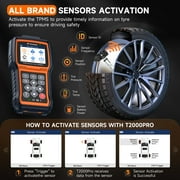 FOXWELL T2000 PRO TPMS Programming Tool, TPMS Relearn Tool, Car TPMS Reset Tire Pressure Sensor Activate Program-ming Scan Tool Upgraded of T1000, Lifetime Free Update