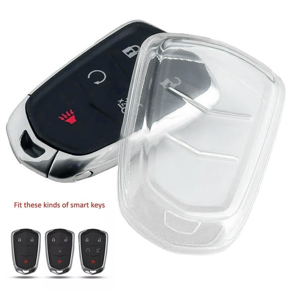 Transparent Clear Smart Car Key Fob Cover Case Holder For Cadillac XT4 XT5 XT6