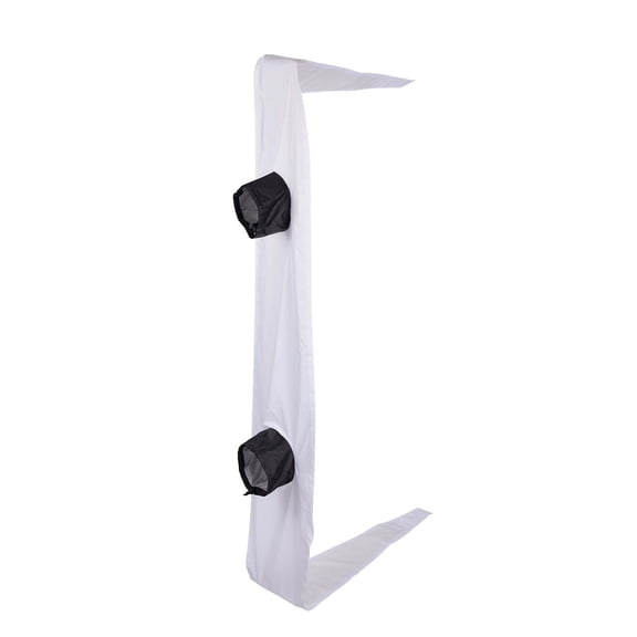 Universal Sliding Door Seal Kit for Portable Air Conditioner and Dryer, Sealing Dual Hose Support AC Door Vent Kit, Length Adjustable for Mobile A/C