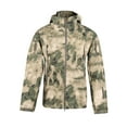 thumbnail image 2 of Lilgiuy Men's Warm Fleece Waterproof Shark Skin Soft Shell Outdoor Jacket Camouflage, 2 of 4