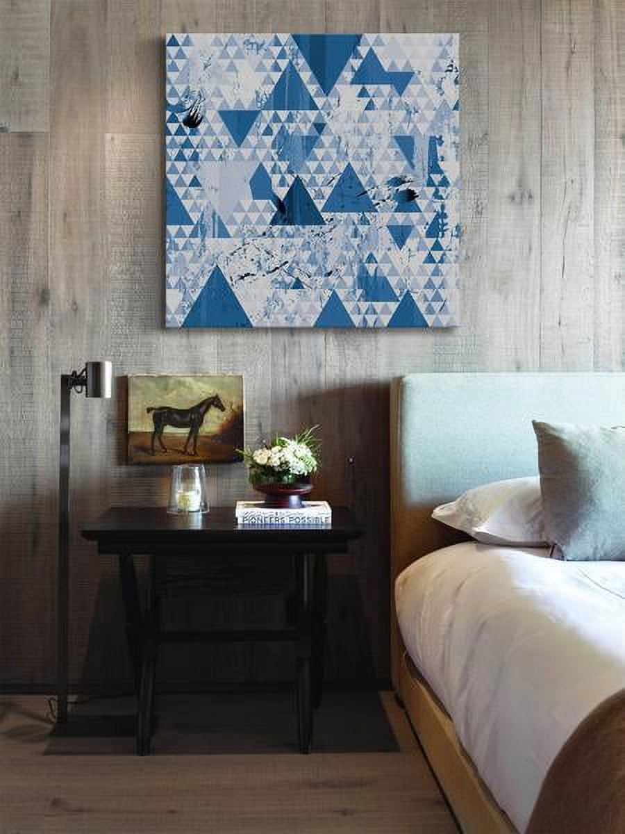 "Blue Diamonds" Painting Print on Wrapped Canvas