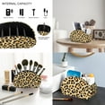 thumbnail image 6 of ZIATUBLES Leopard Print Chair Cover Set for Home Office, 5 PCS Stretchable Slipcovers with Armrest Covers, PU Leather Tissue Box Cover and Multi-Functional Remote Control Holder, S, 6 of 7