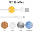 thumbnail image 3 of Weiweiguan 20pcs Adhesive Cable Clips USB Cord Organizer Cable Management for PC Desktop, 3 of 7