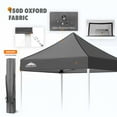thumbnail image 6 of EAGLE PEAK 5x5 Pop Up Canopy Tent Instant Outdoor Canopy Easy Set-up Straight Leg Folding Shelter (Gray), 6 of 11